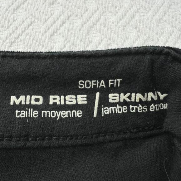 Brand New Parasuco Women's 25 Black Velvet Sofia Fit Mid Low Rise y2k Jeans - Picture 9 of 16